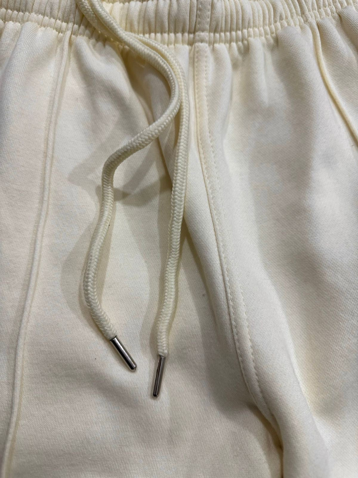 Entity's beige Classic Light Weighted Cotton Tracksuit Fleece & Bottoms
